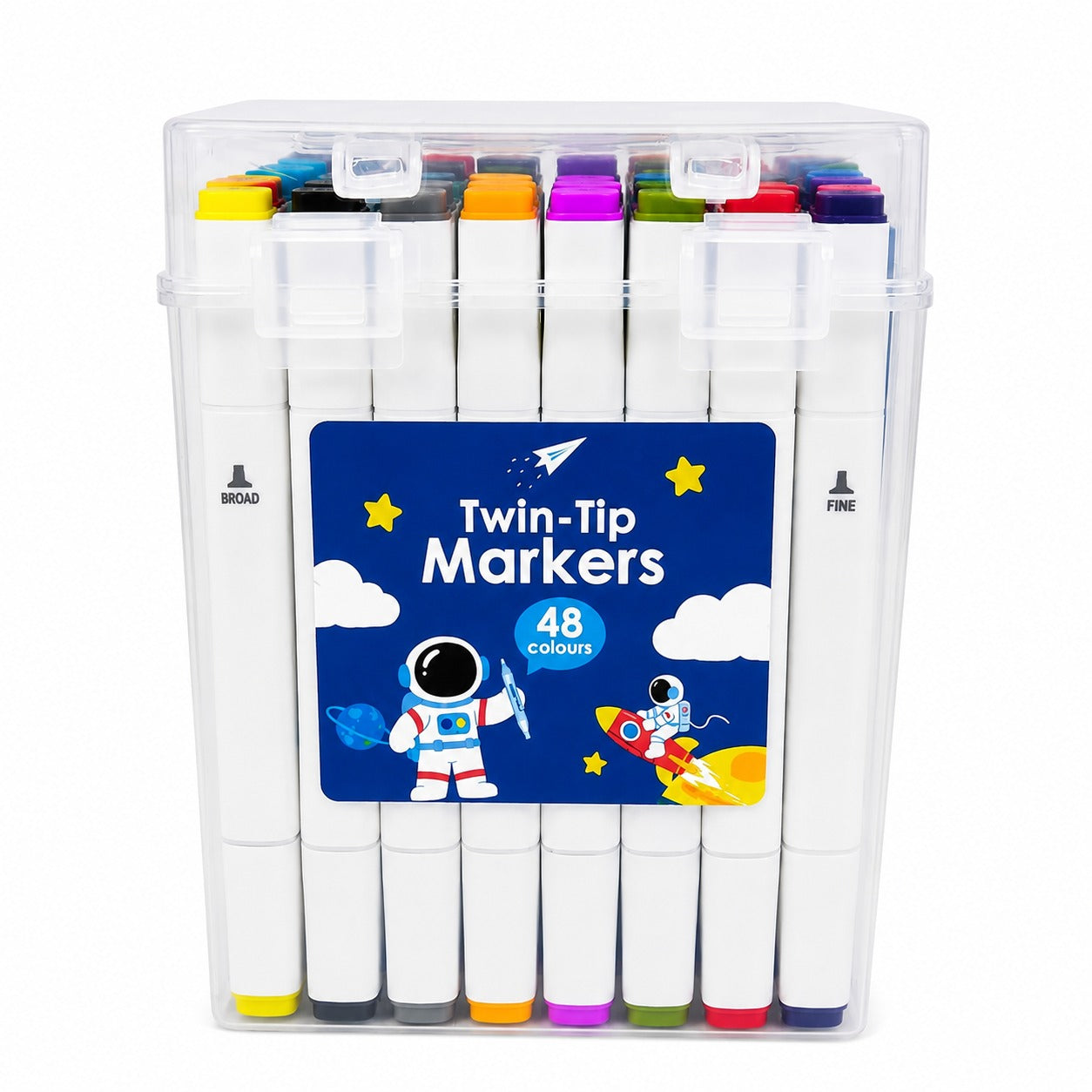 Dual Tip Marker Pens Set of 48